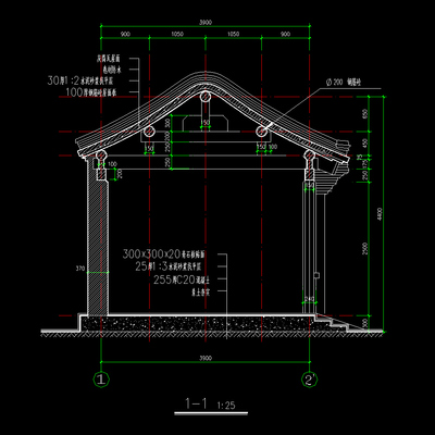 標準型仿古四合院建筑工程