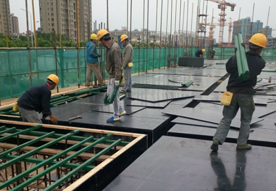 碧桂園項目工地使用的建筑模板新型加固體系