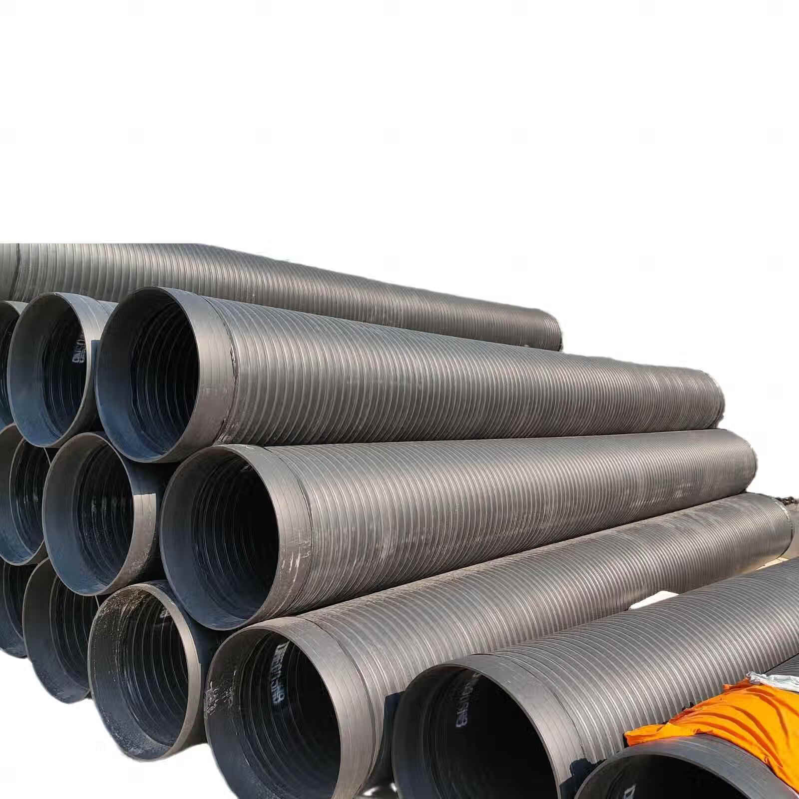 語森憶hdpe中空壁纏繞排水管建筑工程雨水排污排水管工廠定制 內徑/環