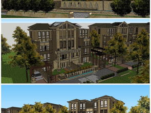 精品歐式風格多層住宅別墅SU模型設計圖下載與應用